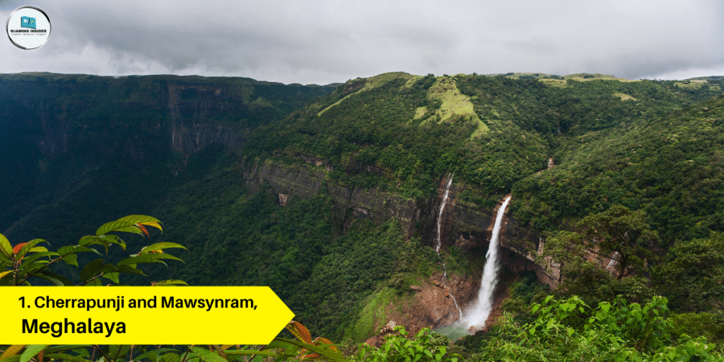 Places to visit in India - Cherrapunji and Mawsynram, Meghalaya