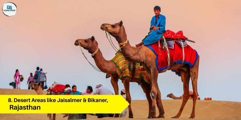 Places to visit in India - Rajasthan - Desert Areas like Jaisalmer & Bikaner
